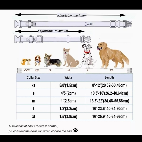 Dogwong Fall Collar With Flower XS/Small - Picture 6 of 8